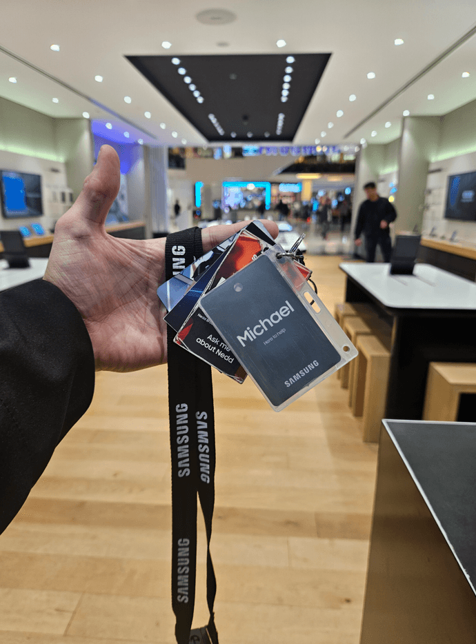 Michael Lo Russo at Samsung Office