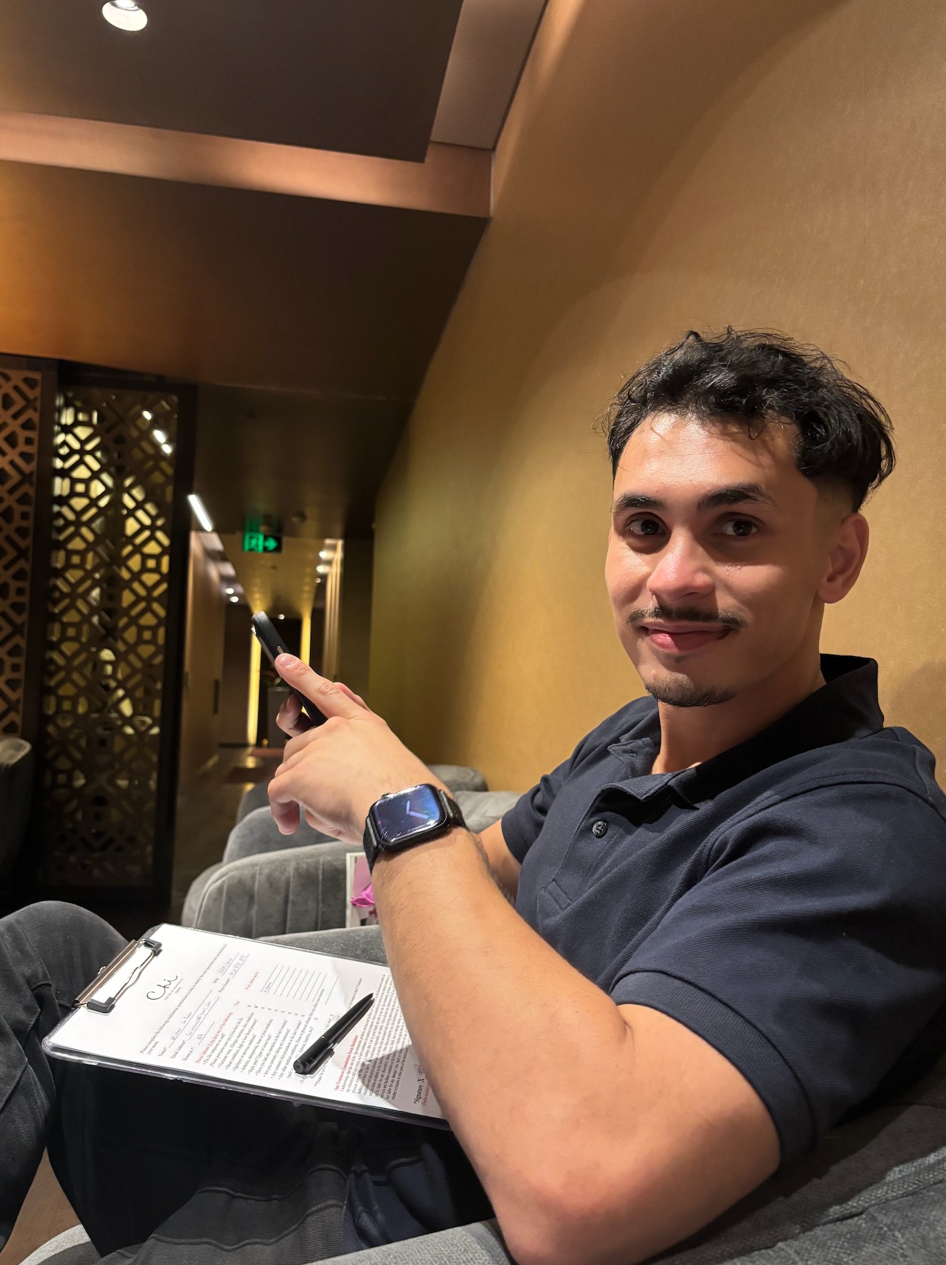 Michael Lo Russo in a restaurant setting