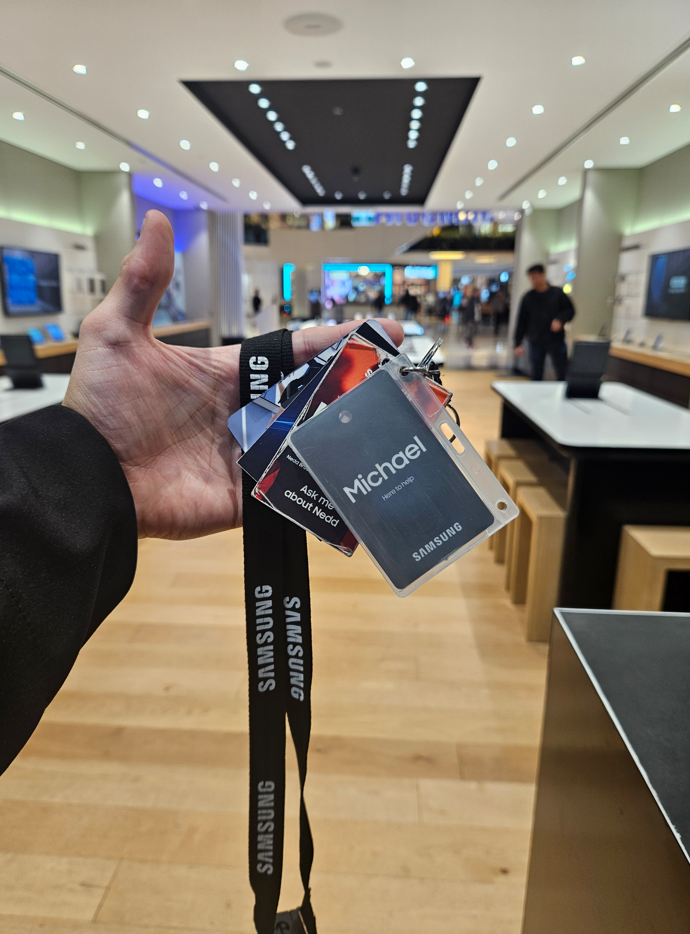 Michael Lo Russo at Samsung Office